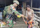 Marinir Bangun Kedekatan Humanis di Yahukimo, Anak-Anak Logpon Bersukacita